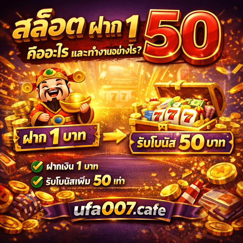 สล็อต ฝาก 1 รับ 50